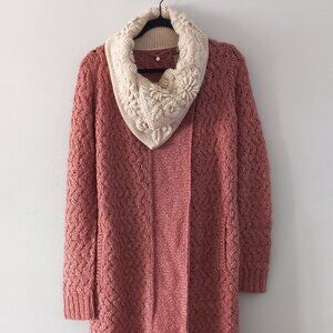 KNITTED & KNOTTED ANTHROPOLOGIE Lilitz long cardigan embellished collar BNWT